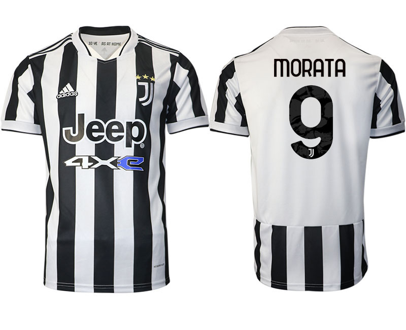 2021-22 Juventus home aaa version 9# MORATA soccer jerseys