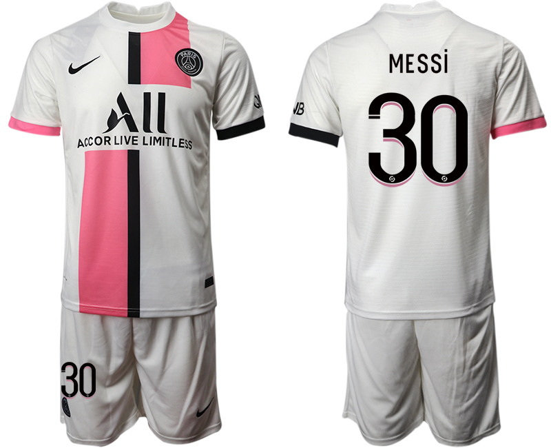 2021-22 Paris Saint-Germain away 30# MESSI Soccer Jerseys