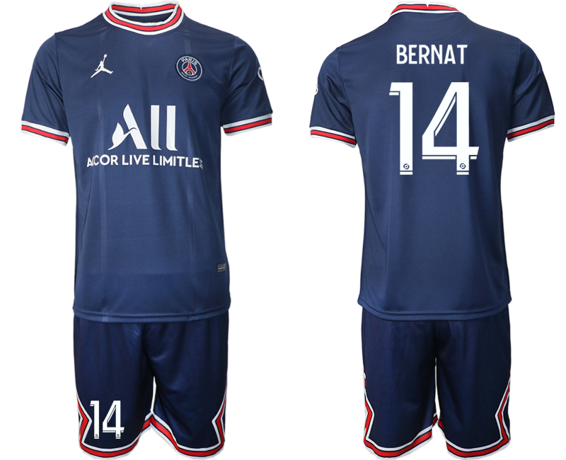 2021-22 Paris Saint-Germain home 14# BERNAT soccer jerseys