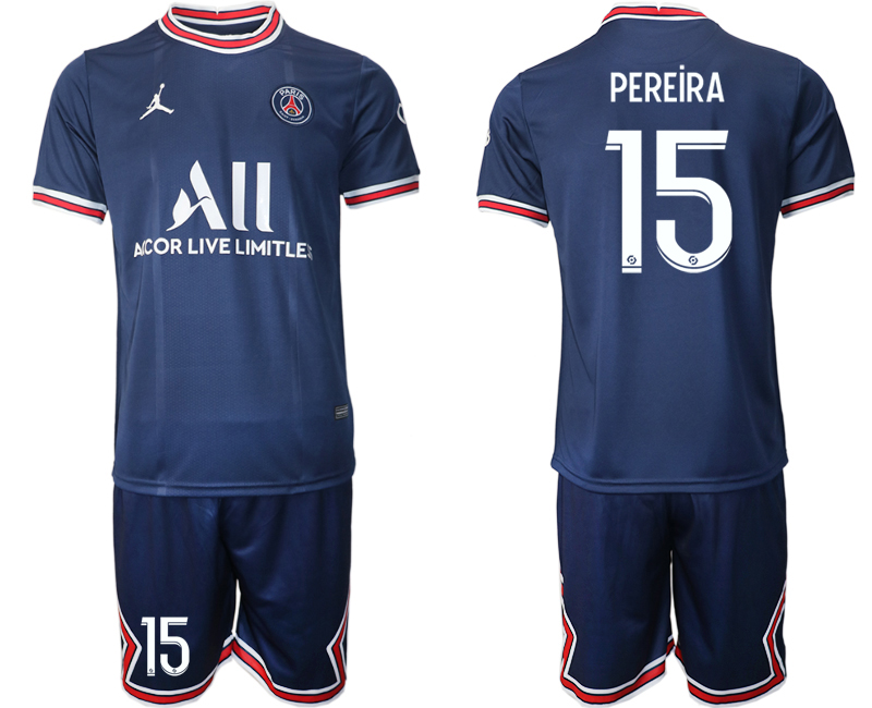 2021-22 Paris Saint-Germain home 15# PEREIRA soccer jerseys