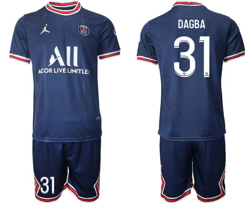 2021-22 Paris Saint-Germain home 31# DAGBA soccer jerseys