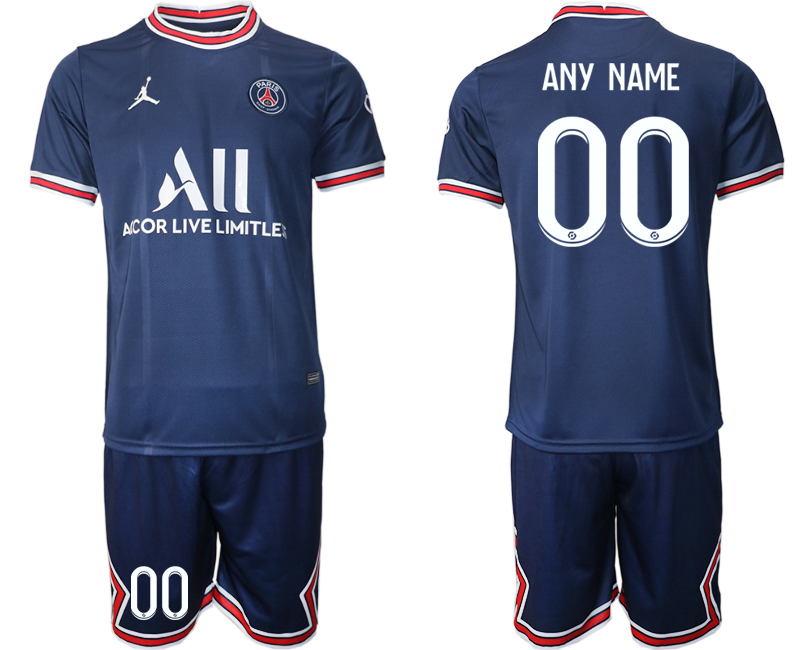 2021-22 Paris Saint-Germain home any name custom soccer jerseys