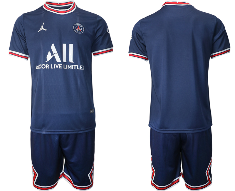 2021-22 Paris Saint-Germain home soccer jerseys