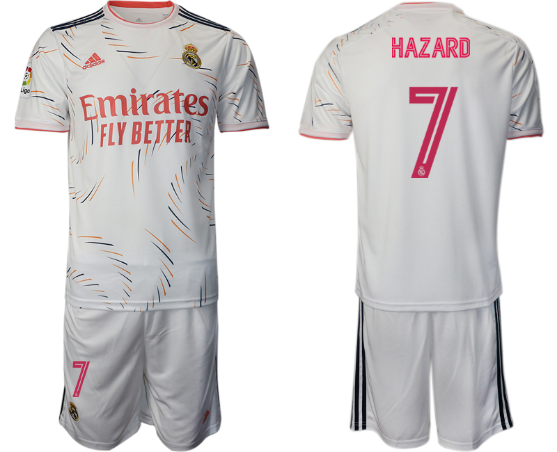 2021-22 Real Madrid home 7# HAZARD soccer jerseys