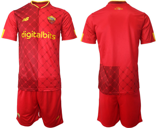 2022-2023 AS Roma Blank home jerseys Suit