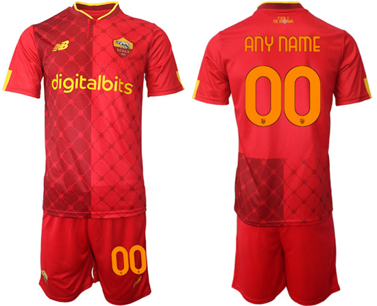 2022-2023 AS Roma Custom home jerseys Suit