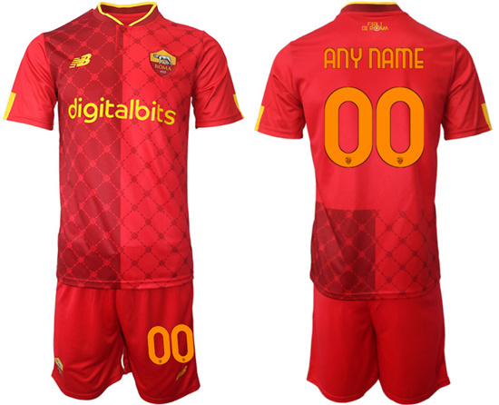 2022-2023 AS Roma Custom home jerseys Suit