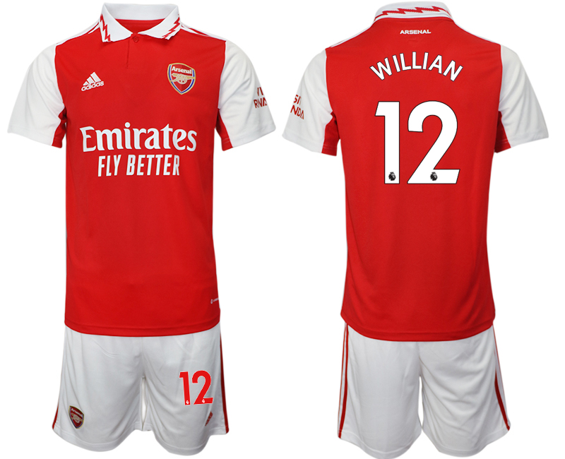 2022-2023 Arsenal 12 WILLIAN home jerseys Suit