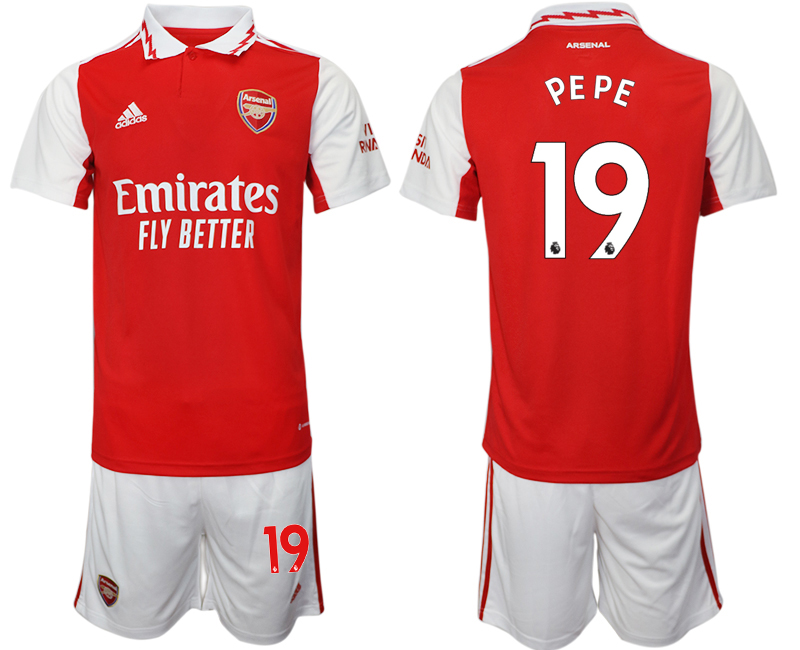 2022-2023 Arsenal 19 PEPE home jerseys Suit