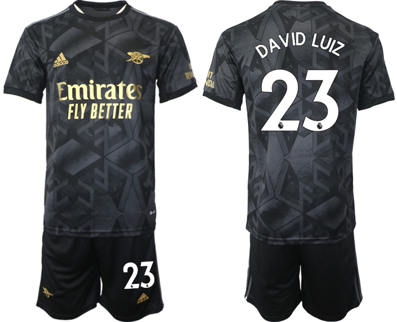 2022-2023 Arsenal 23 DAVID LUIZ Away jerseys Suit
