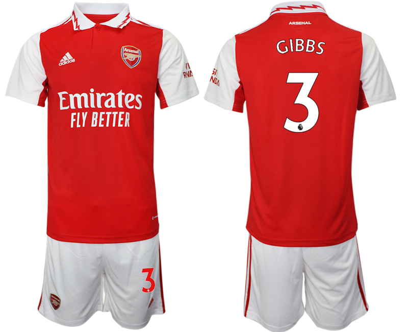 2022-2023 Arsenal 3 GIBBS home jerseys Suit