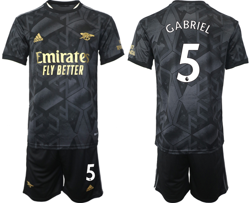2022-2023 Arsenal 5 GABRIEL Away jerseys Suit