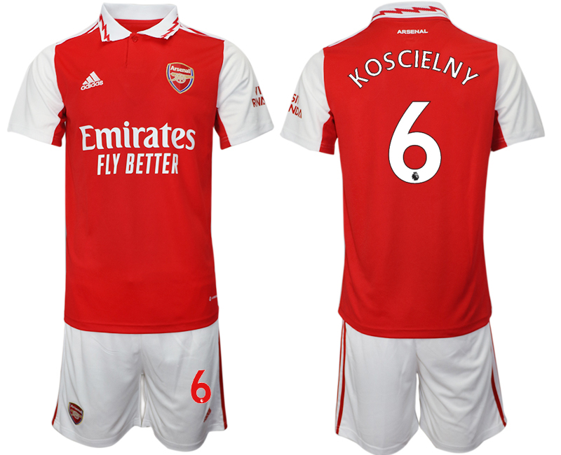 2022-2023 Arsenal 6 KOSCIELNY home jerseys Suit