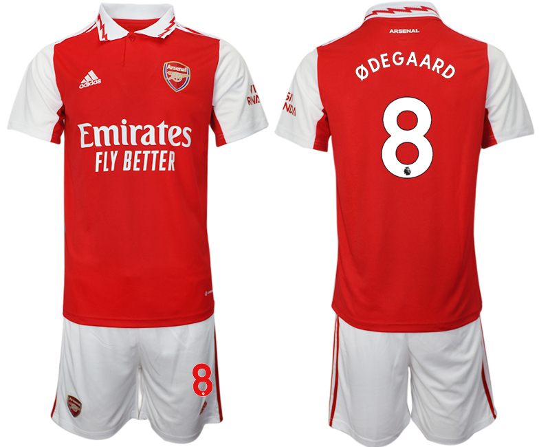 2022-2023 Arsenal 8 ODEGAARD home jerseys Suit