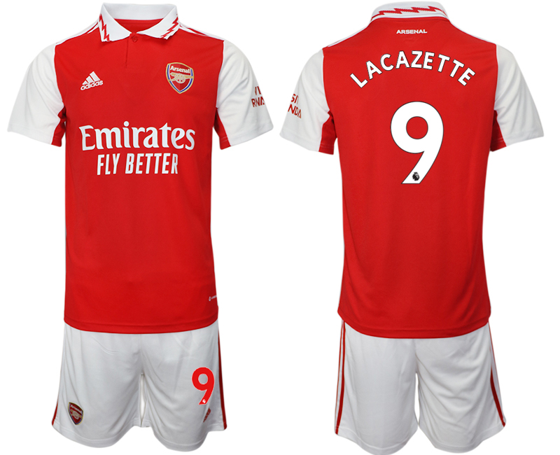 2022-2023 Arsenal 9 LACAZETTE home jerseys Suit