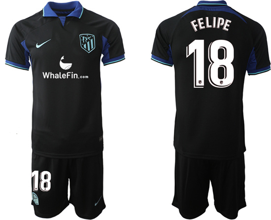 2022-2023 Atlético Madrid 18 FELIPE away jerseys Suit