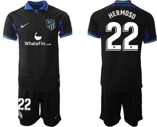 2022-2023 Atlético Madrid 22 HERMOSO away jerseys Suit