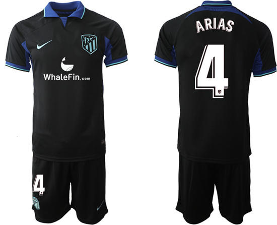 2022-2023 Atlético Madrid 4 ARIAS away jerseys Suit