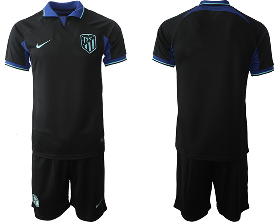 2022-2023 Atlético Madrid Blank away jerseys Suit2