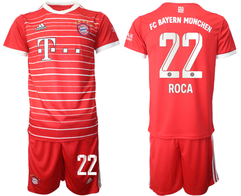 2022-2023 Bayern Munich 22 ROCA home jerseys Suit