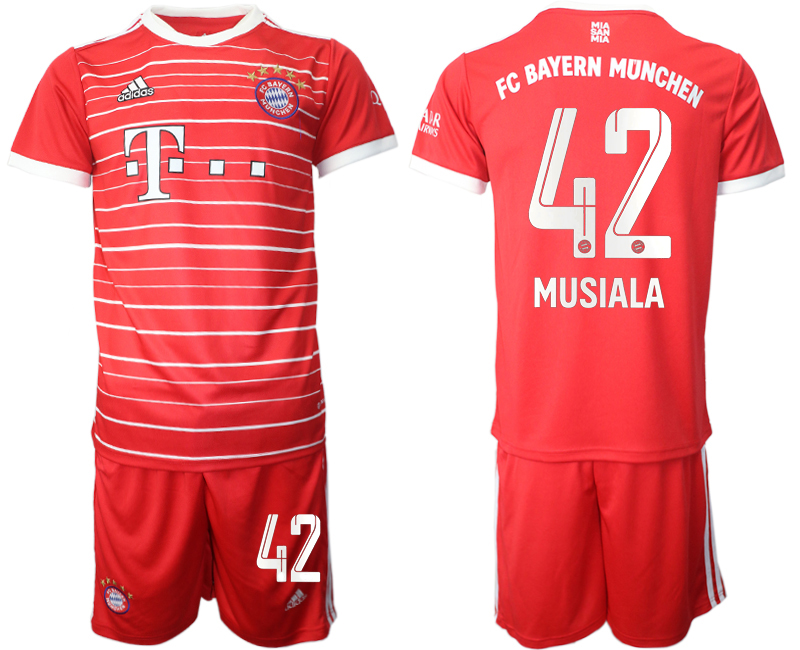 2022-2023 Bayern Munich 42 MUSIALA home jerseys Suit