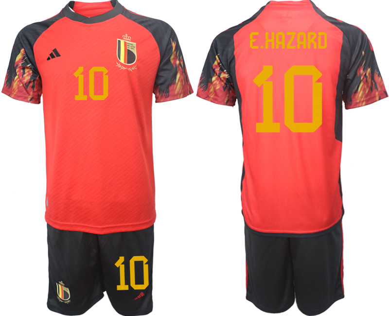 2022-2023 Belgium 10 E.HAZARO home jerseys Suit