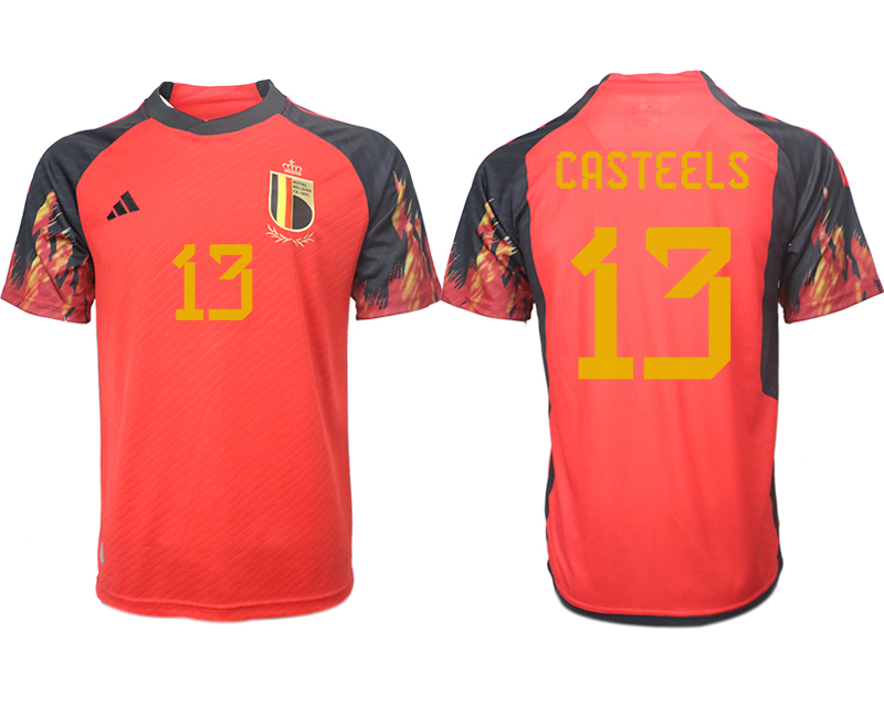 2022-2023 Belgium 13 CASTEELS home aaa version jerseys