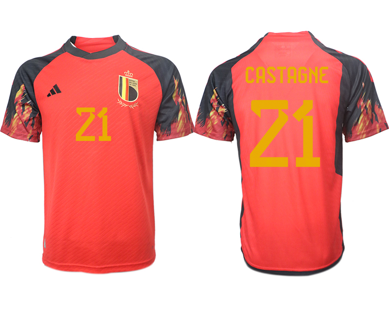2022-2023 Belgium 21 CASTAGNE home aaa version jerseys