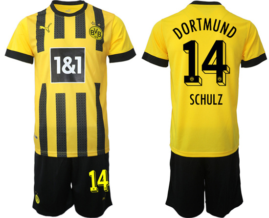 2022-2023 Borussia Dortmund 14 SCHULZ home jerseys Suit