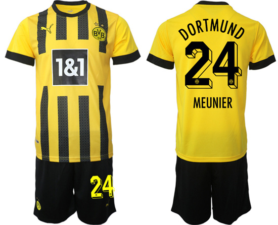 2022-2023 Borussia Dortmund 24 MEUNIER home jerseys Suit