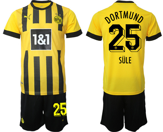 2022-2023 Borussia Dortmund 25 SULE home jerseys Suit