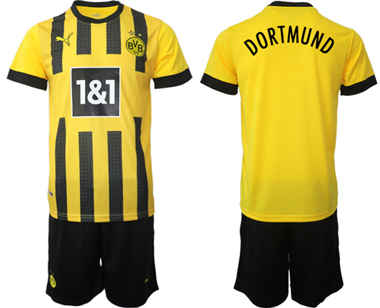 2022-2023 Borussia Dortmund Blank home jerseys Suit