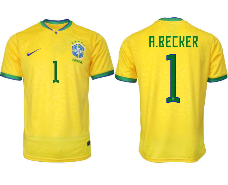 2022-2023 Brazil 1 A.BECKER home aaa version jerseys