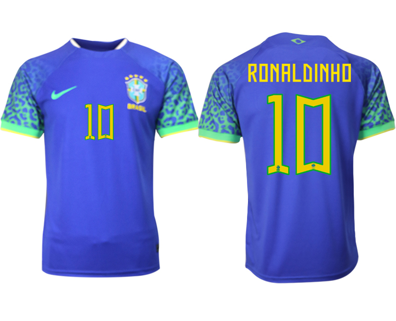 2022-2023 Brazil 10 RONALDINHO away aaa version jerseys