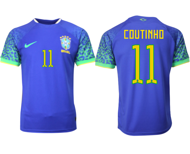 2022-2023 Brazil 11 COUTINHO away aaa version jerseys