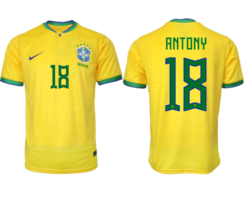 2022-2023 Brazil 18 ANTONY home aaa version jerseys