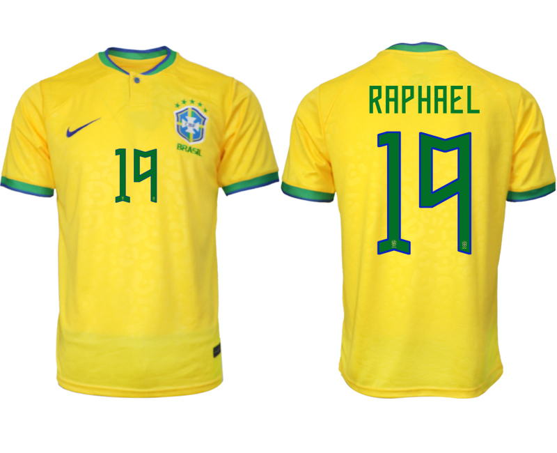 2022-2023 Brazil 19 RAPHAEL home aaa version jerseys