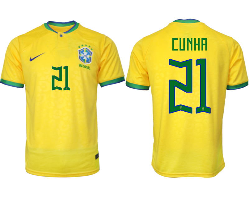 2022-2023 Brazil 21 CUNHA home aaa version jerseys