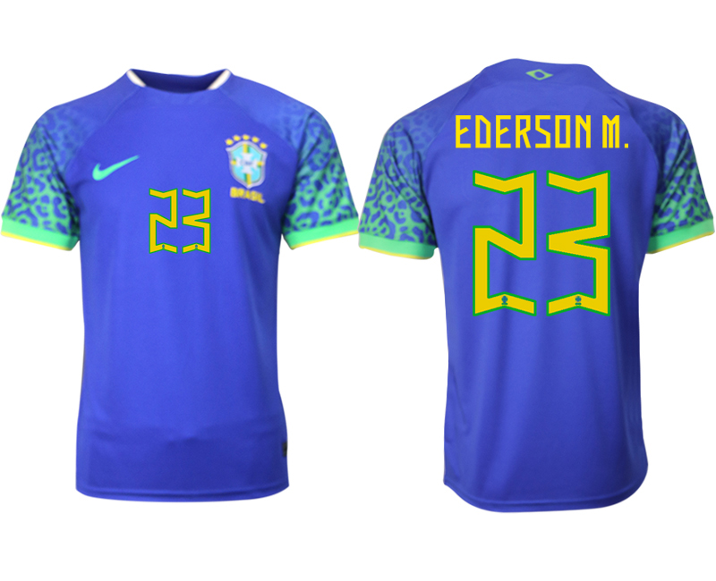 2022-2023 Brazil 23 EDERSON M. away aaa version jerseys