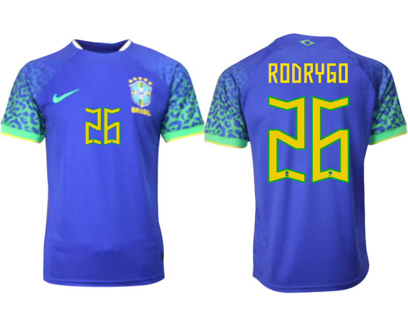2022-2023 Brazil 26 RODRYGO away aaa version jerseys