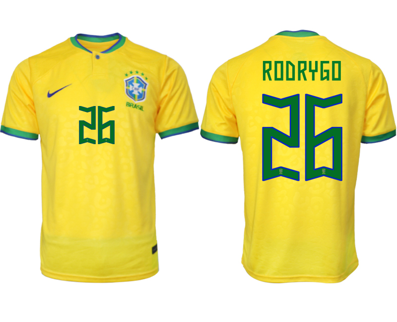 2022-2023 Brazil 26 RODRYGO home aaa version jerseys