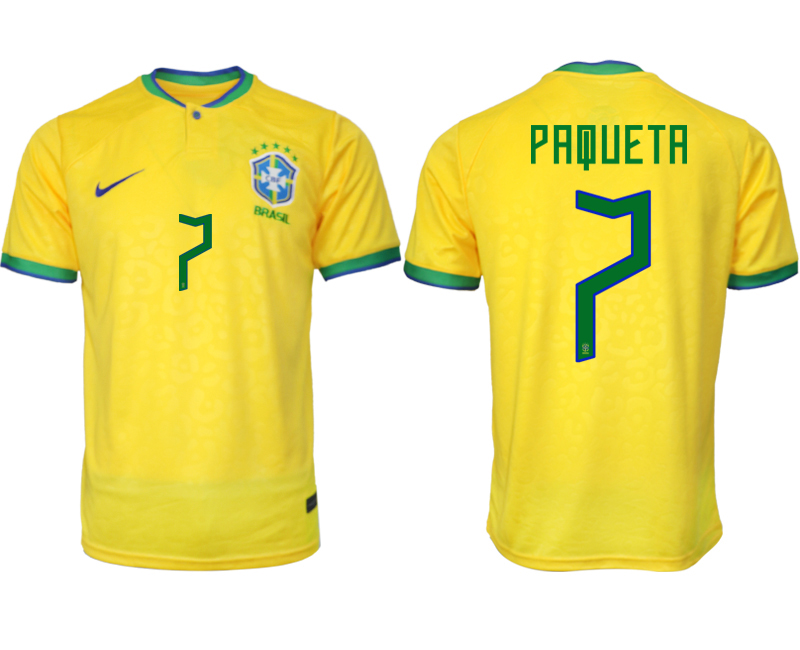 2022-2023 Brazil 7 PAQUETA home aaa version jerseys