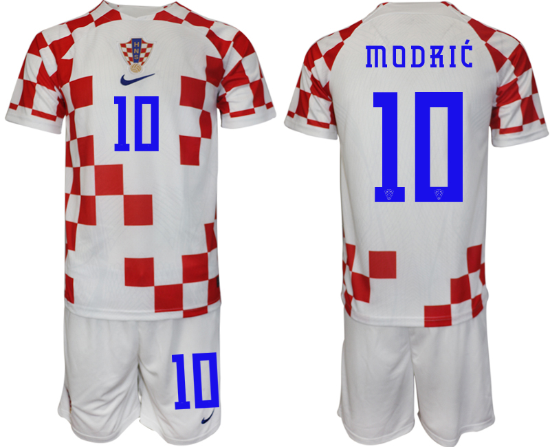 2022-2023 Croatia 10 MODRIC home jerseys Suit2