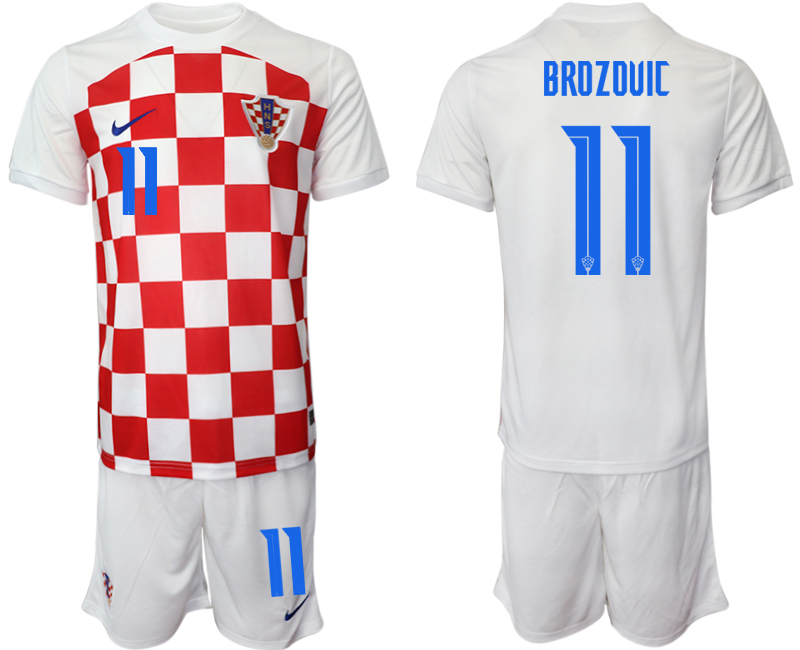 2022-2023 Croatia 11 BROZOUIC home jerseys Suit