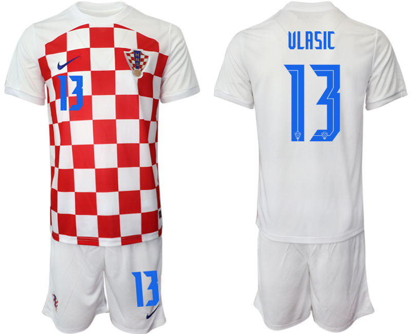 2022-2023 Croatia 13 ULASIC home jerseys Suit