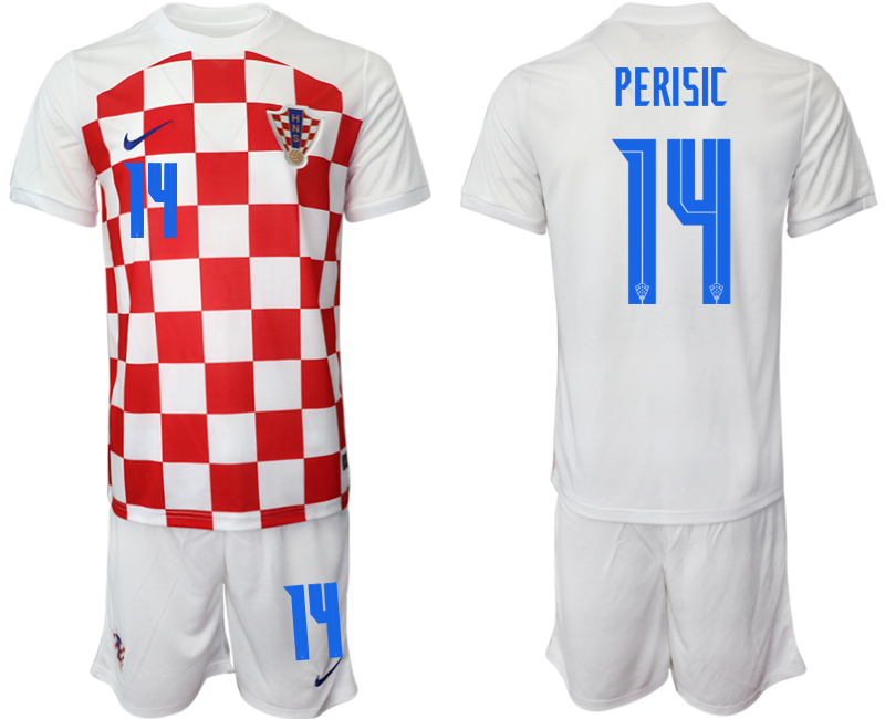 2022-2023 Croatia 14 PERISIC home jerseys Suit