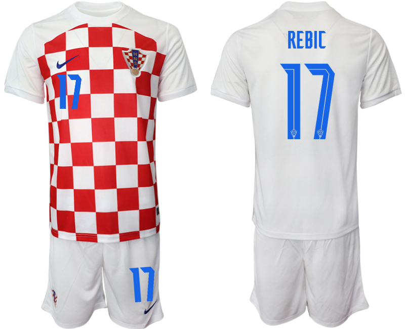 2022-2023 Croatia 17 REBIC home jerseys Suit
