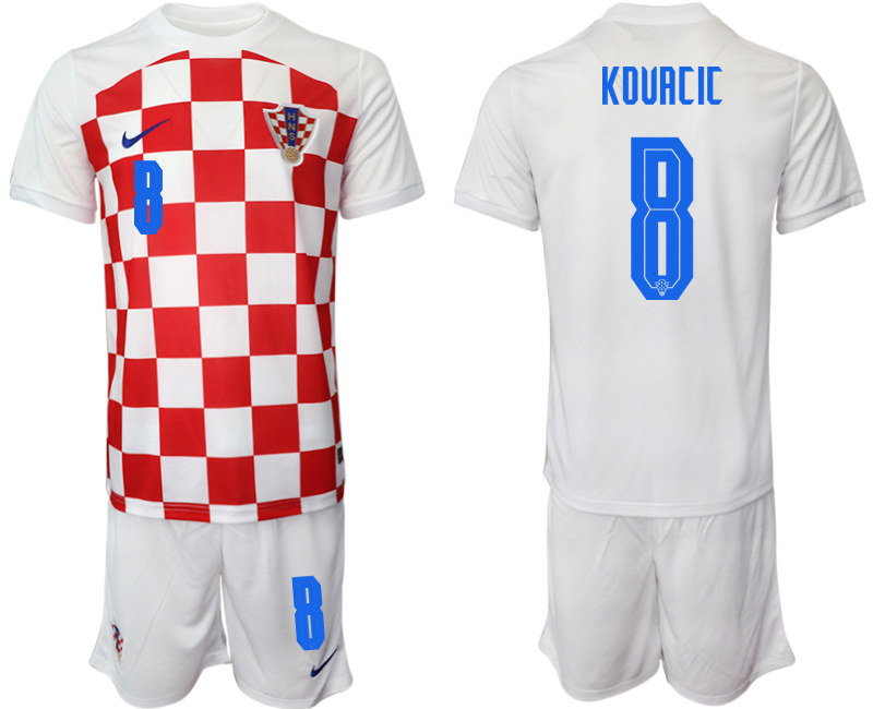 2022-2023 Croatia 8 KOUACIC home jerseys Suit
