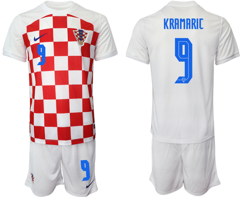 2022-2023 Croatia 9 KPAMARIC home jerseys Suit