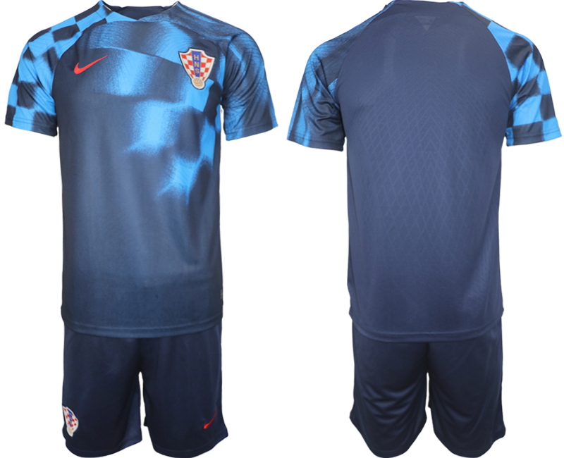 2022-2023 Croatia Blank away jerseys Suit